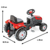 Pilsan pedálos traktor, piros