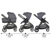 Cangaroo Macan 2in1 babakocsi, szürke