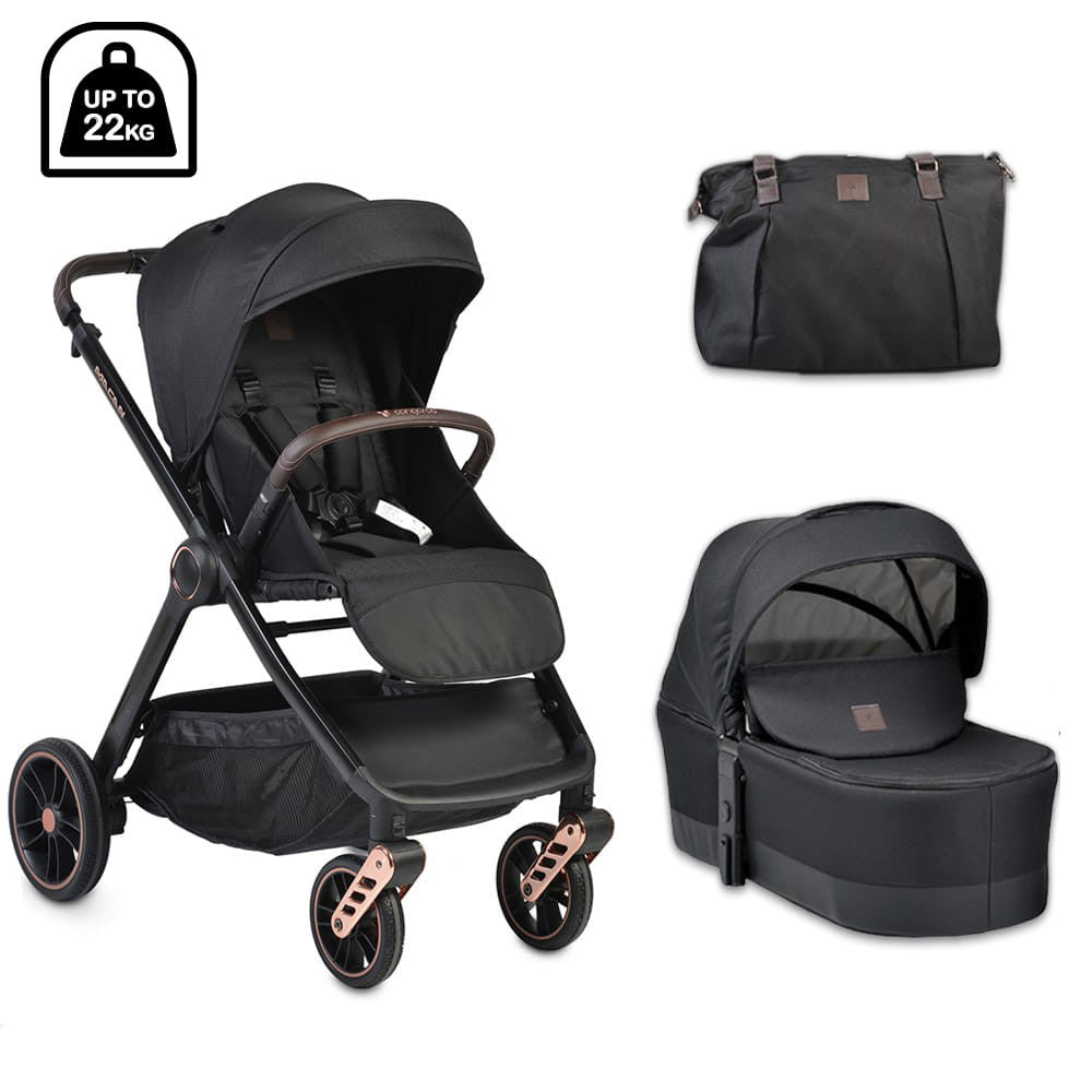 Cangaroo Macan 2in1 babakocsi, fekete