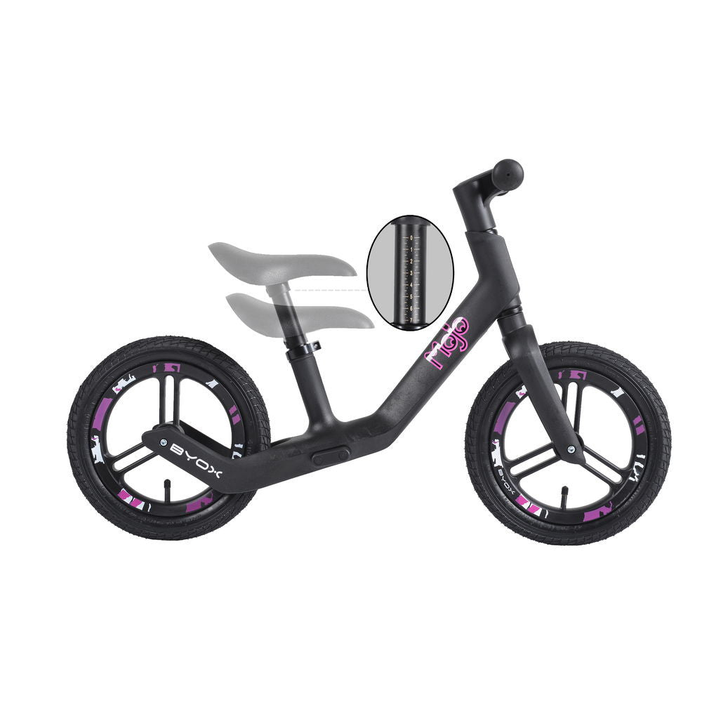 Byox Mojo futóbicikli, fekete-pink - Játéktündér webáruház
