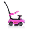 Moni Rider beülős autó tolókarral, pink