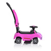Moni Rider beülős autó tolókarral, pink