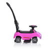 Moni Rider beülős autó tolókarral, pink
