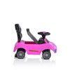 Moni Rider beülős autó tolókarral, pink