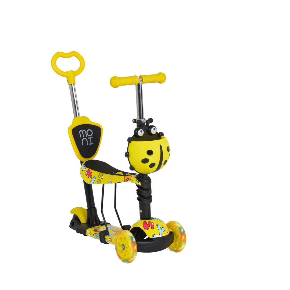 Moni Lollipop roller üléssel, sárga katicás