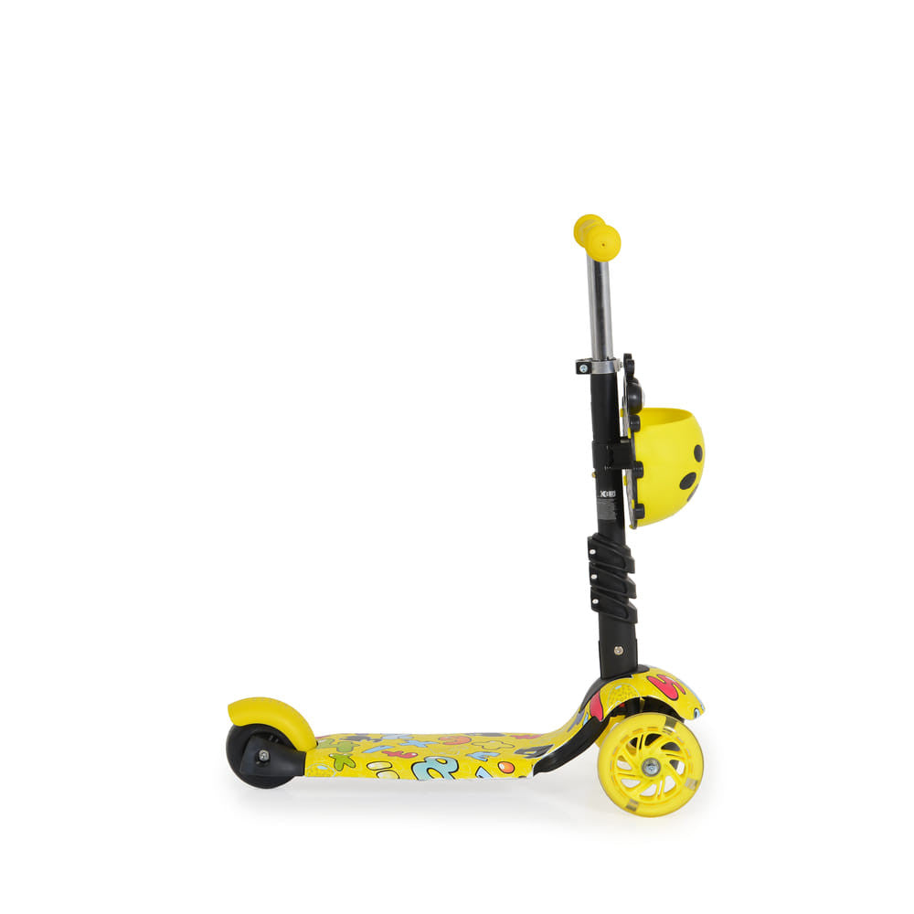 Moni Lollipop roller üléssel, sárga katicás