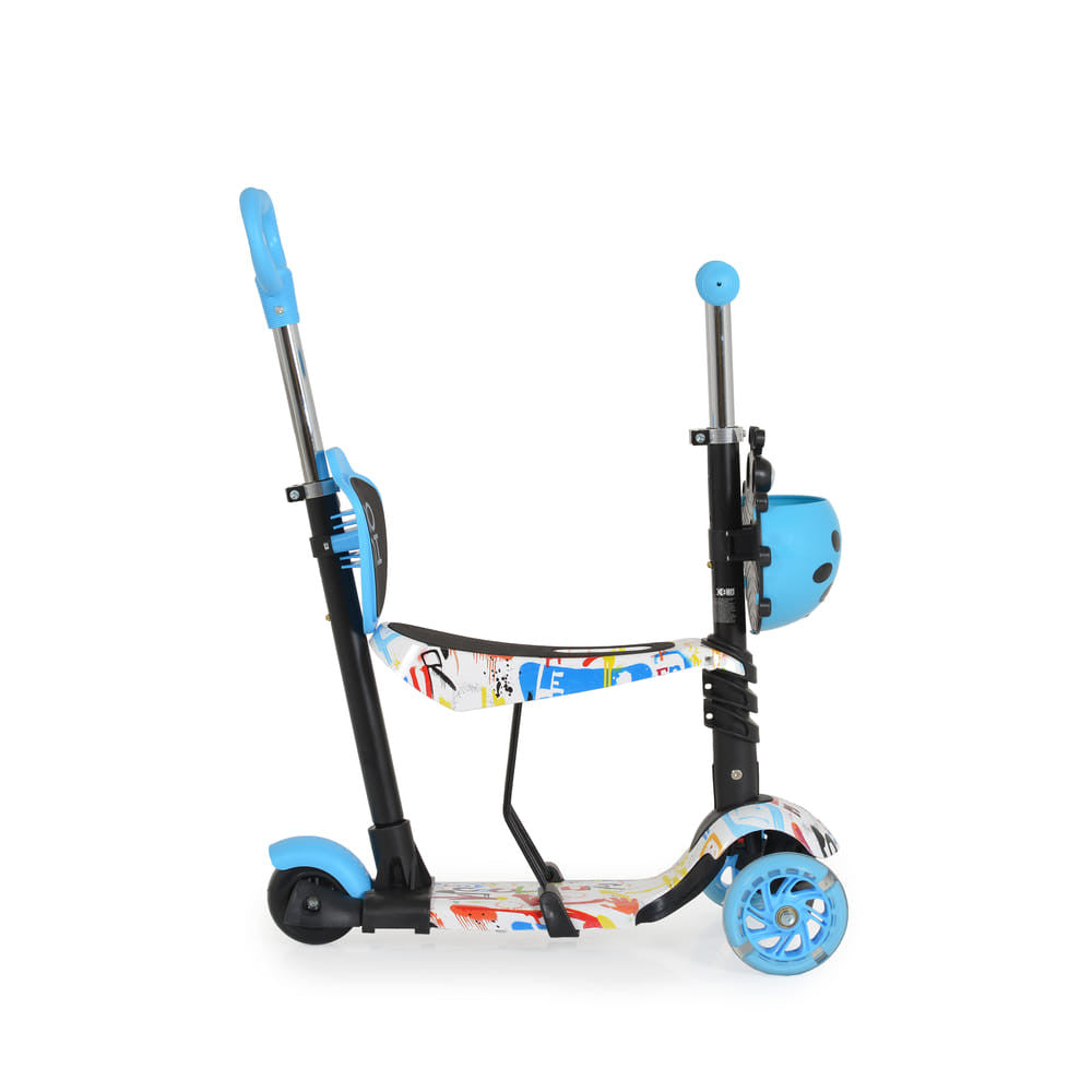 Moni Lollipop roller üléssel, kék katicás