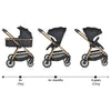 Cangaroo Hydra 2in1 babakocsi, fekete
