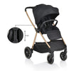 Cangaroo Hydra 2in1 babakocsi, fekete