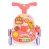 Moni Toys 2 az 1-ben járássegítő és aktivitási asztal, rózsaszín