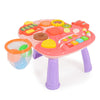 Moni Toys 2 az 1-ben járássegítő és aktivitási asztal, rózsaszín