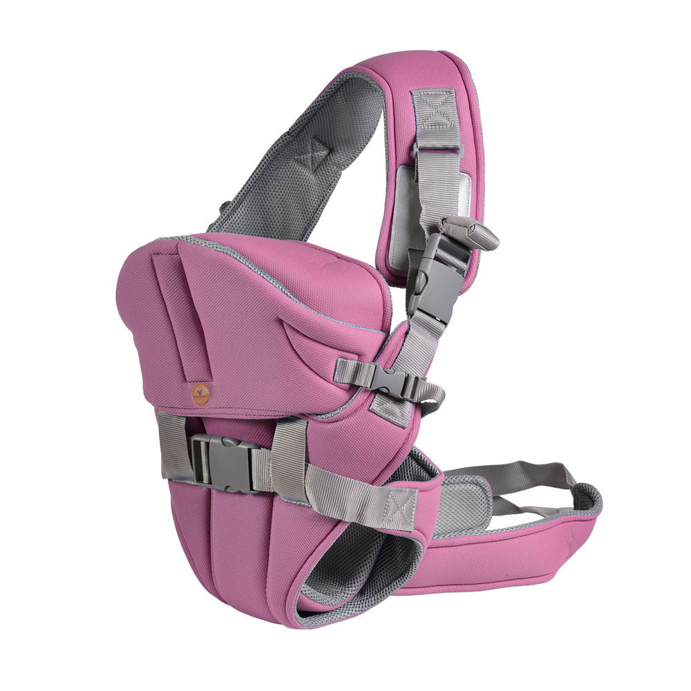 Cangaroo Carry Go hordozó 4 pozíciós kapucnival, pink - Játéktündér webáruház