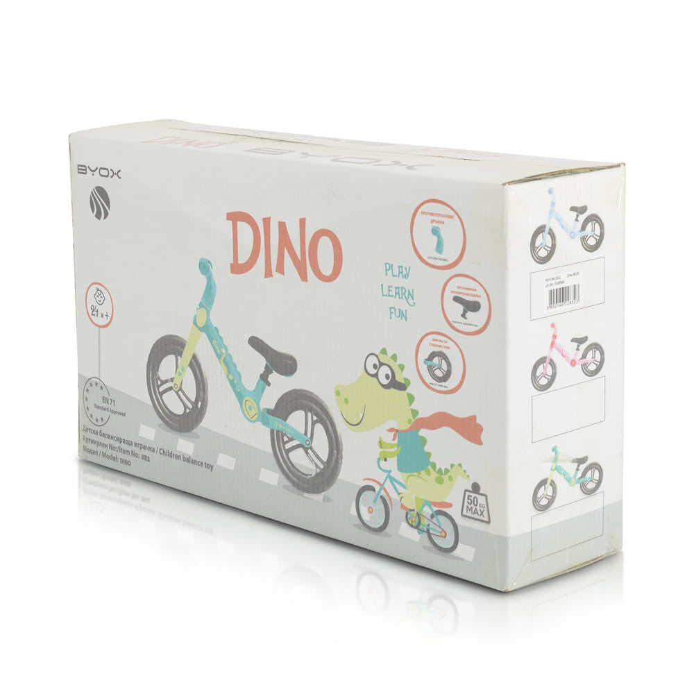 Byox Dino futóbicikli kék - Játéktündér webáruház