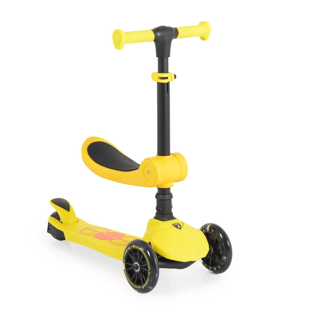 Lamborghini 2in1 ráülős roller, sárga