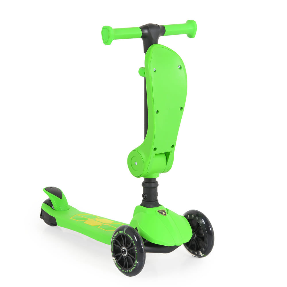 Lamborghini 2in1 ráülős roller, zöld