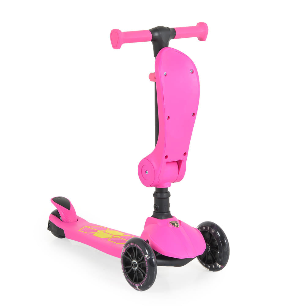 Lamborghini 2in1 ráülős roller, rózsaszín