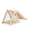 Moni Toys Pickler fa mászóka 3in1 csúszdával Montessori natúr 155 × 57 cm