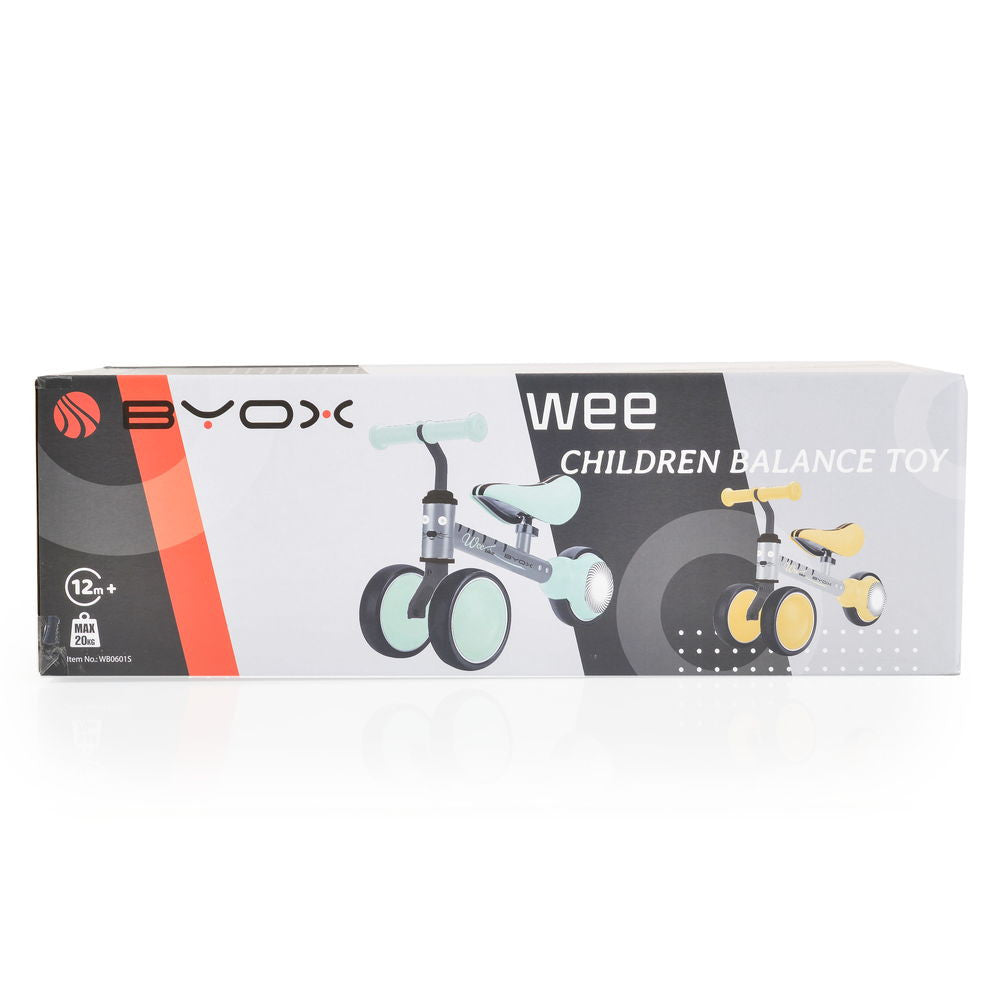 Byox  Wee mini 3 kerekű futóbicikli világító hátsó kerékkel, rózsaszín - Játéktündér webáruház