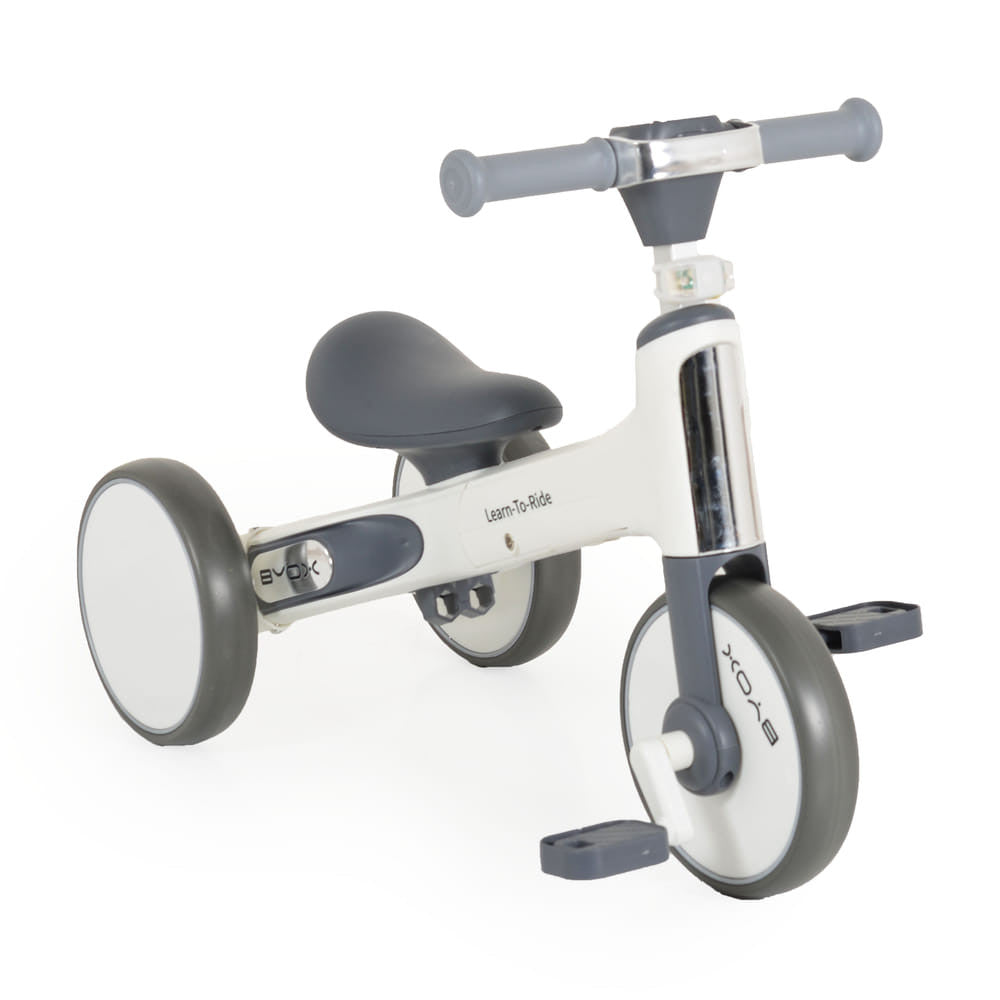 Byox Learn-to-Ride 2in1 mini futóbicikli és tricikli, fehér