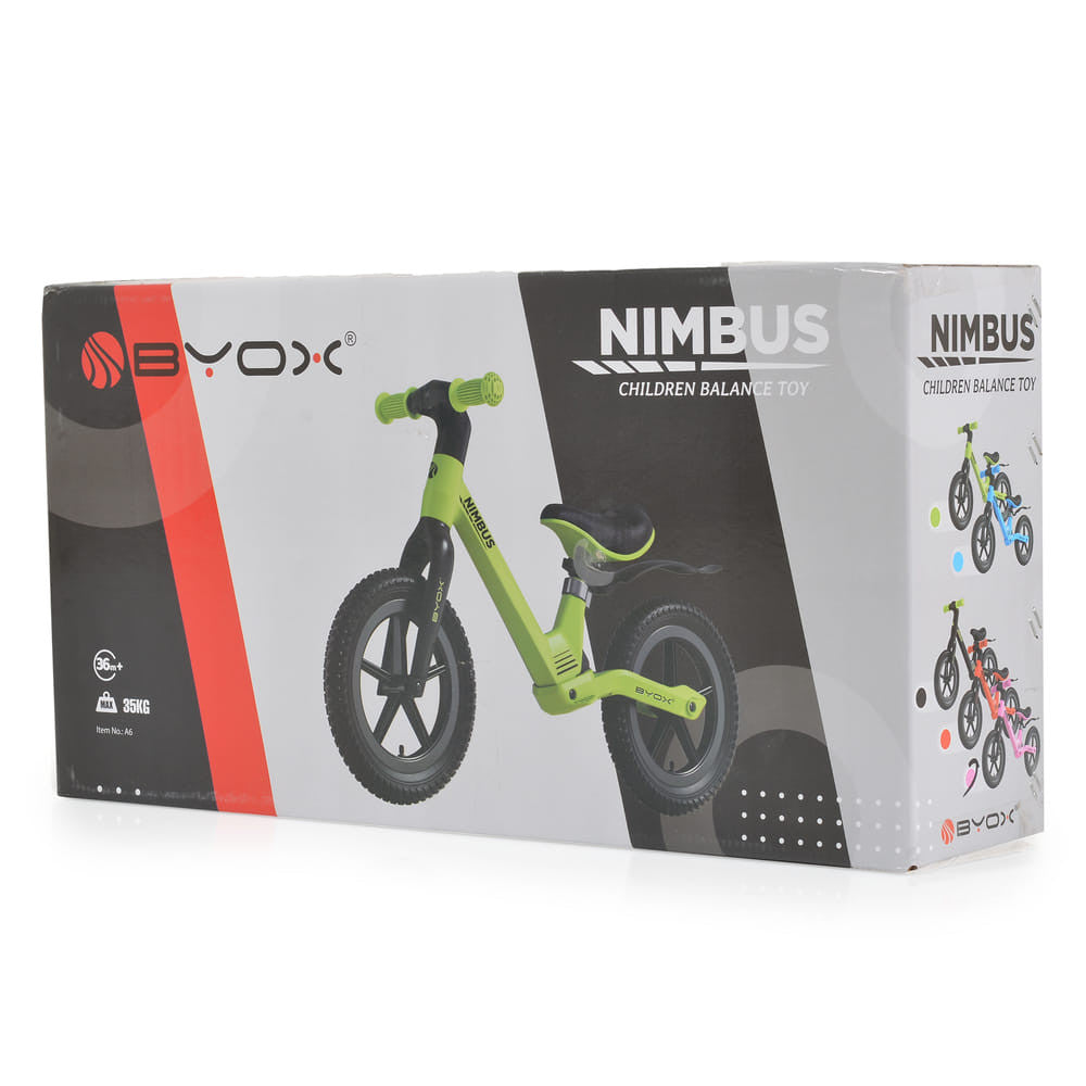 Byox Nimbus 12” futóbicikli világító kerekekkel, piros - Játéktündér webáruház