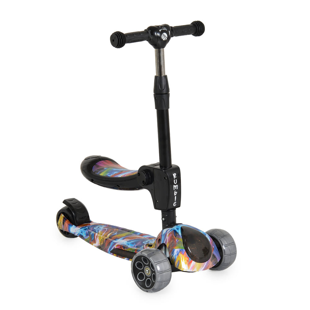 Byox Rumble roller ráülős, átalakítható, színes-fekete
