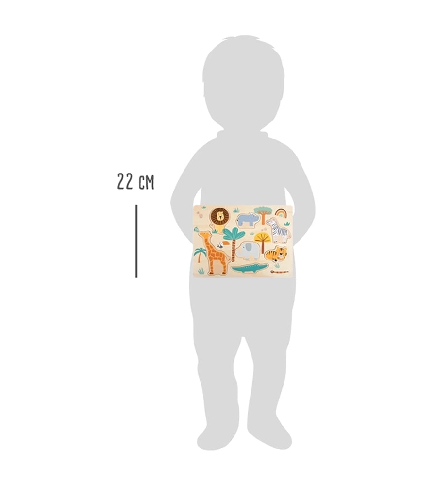 Fa formaillesztő puzzle - Safari állatokkal - Játéktündér webáruház