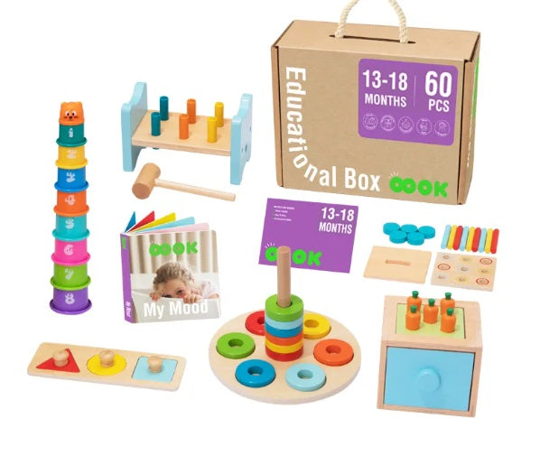 Montessori fejlesztő box 13-18 hó