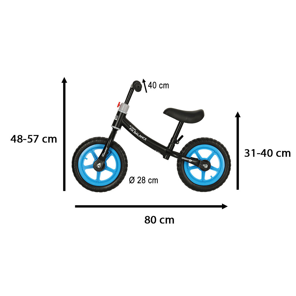Futóbicikli, fekete és kék - Trike Fix Balance - Játéktündér webáruház