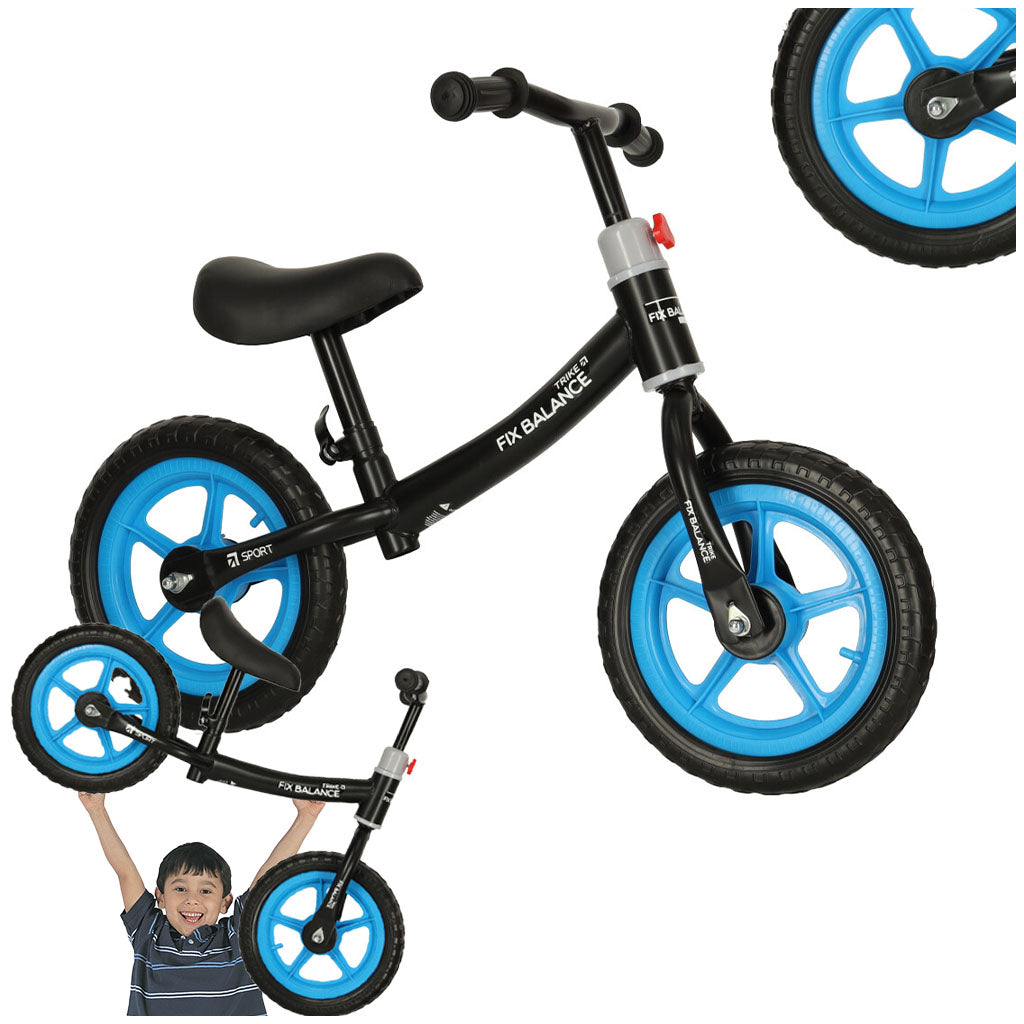 Futóbicikli, fekete és kék - Trike Fix Balance - Játéktündér webáruház