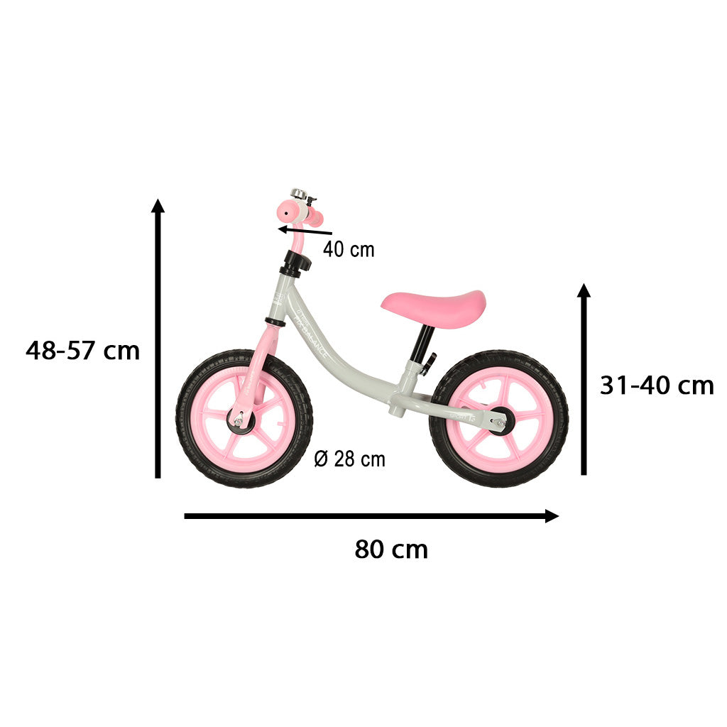 Trike Fix Balance futóbicikli gyerekeknek fehér-rózsaszín - Játéktündér webáruház