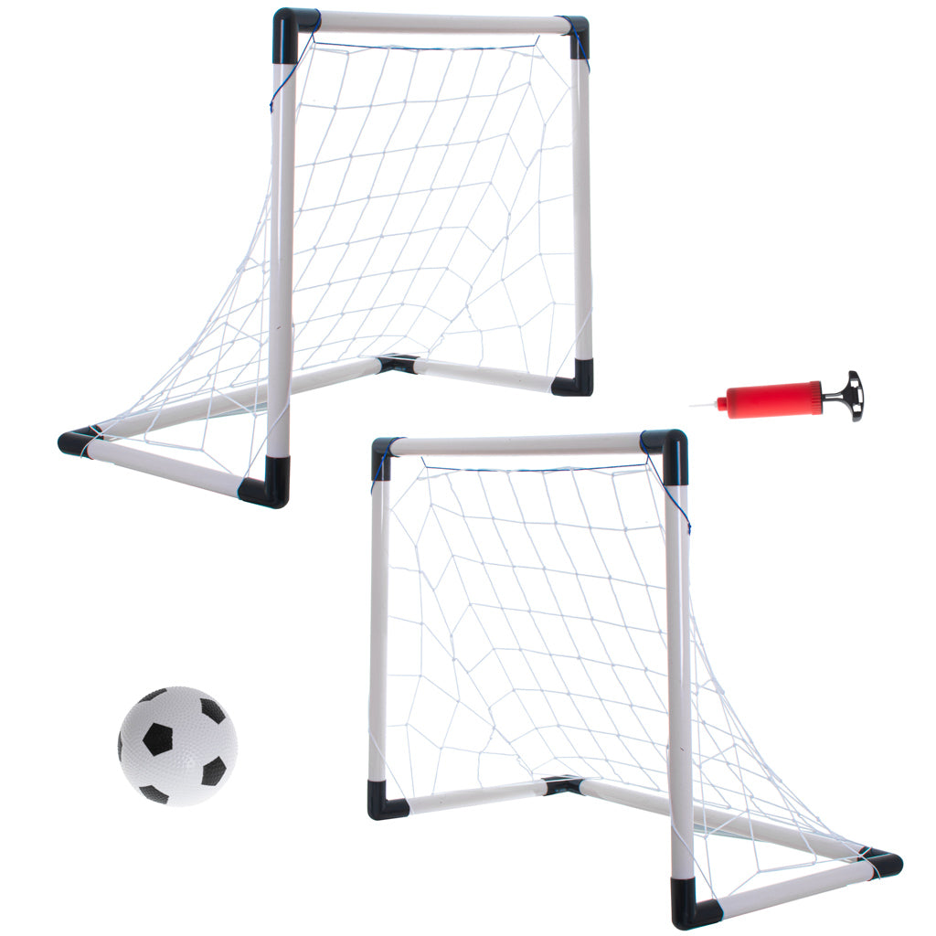 Gyerek focikapu 2 az 1-ben labdával és pumpával 143 × 110 cm - Játéktündér webáruház