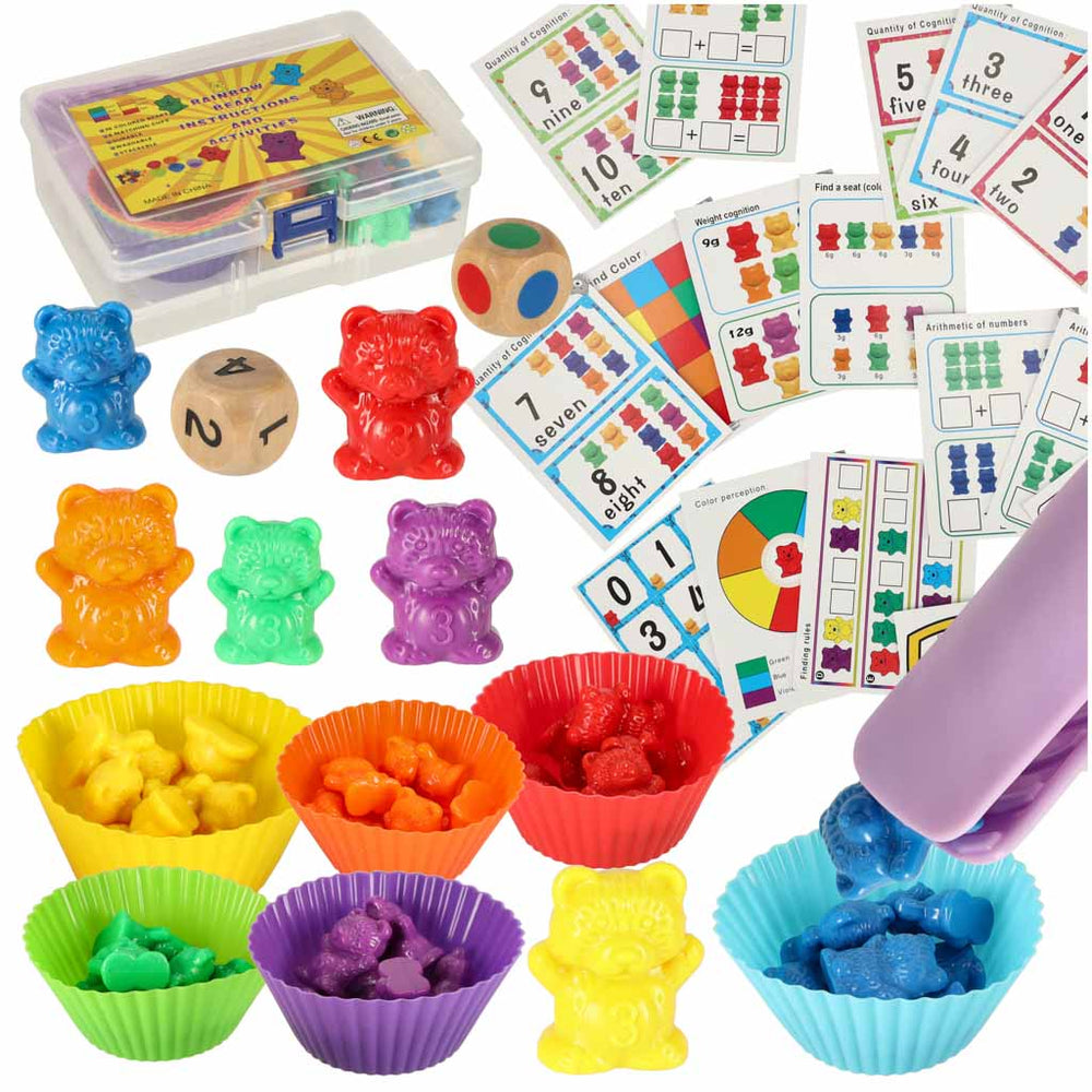 Mackós oktató fejlesztő matematikai játék - Tanulj számolni! 44 darabos