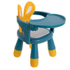 Nyuszi formájú gyerekszék asztallal, sárga-kék