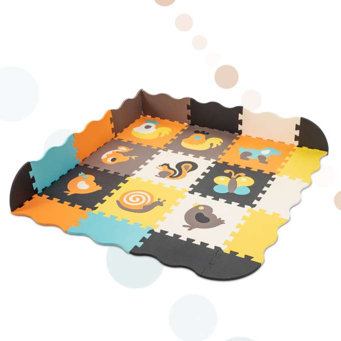 25 darabos habszivacs szőnyeg puzzle állat mintákkal