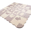 Habszivacs puzzle játszószőnyeg gyerekeknek szürke-ekrü - 36 db, 150 × 150 cm - Játéktündér webáruház