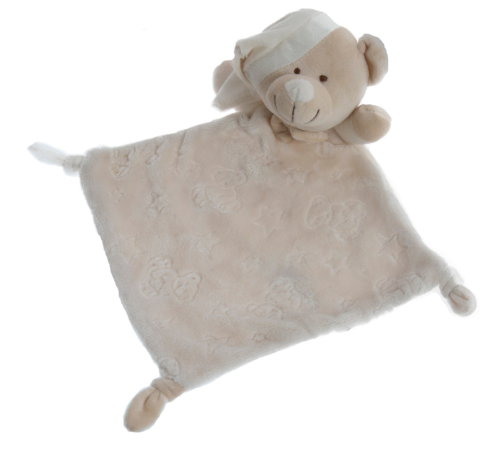 Gamberritos - Szundikendő plüss hálósapkás maci, bézs