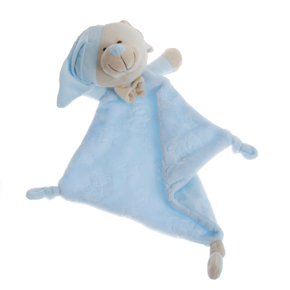 Gamberritos - Szundikendő plüss hálósapkás maci, kék