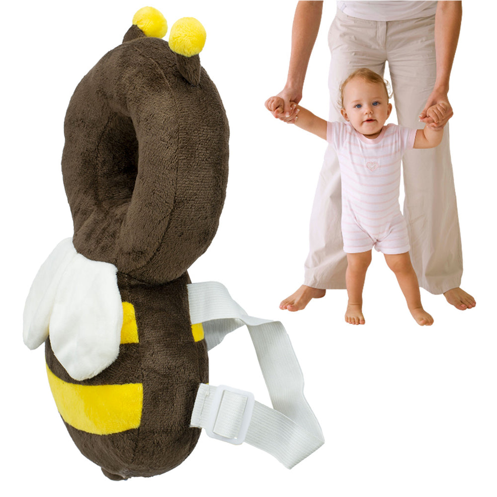 Járástanuláshoz hátizsák fejvédő párnával, esés elleni védelemmel, méhecske