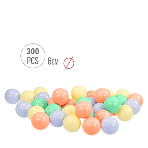 MOCHTOYS 300 db-os labda zsákban, pasztell