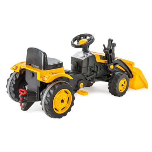 Pilsan traktor homlokrakodós, fekete-sárga