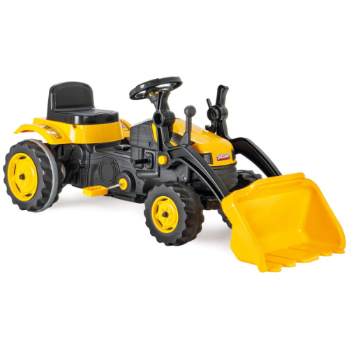 Pilsan traktor homlokrakodós, fekete-sárga
