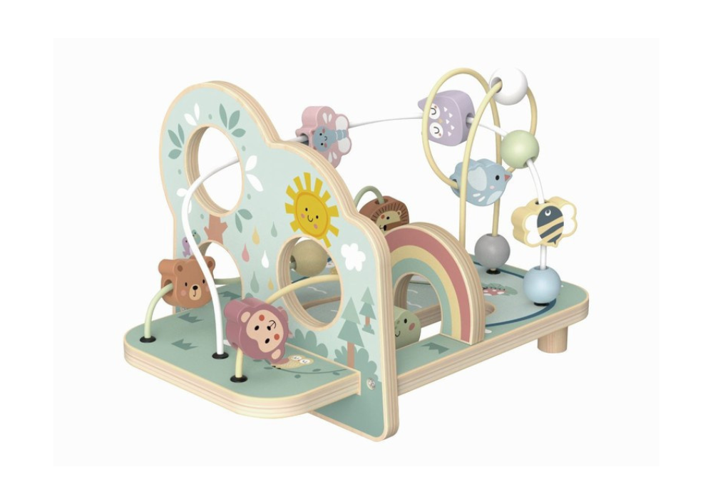 Tooky Toy fa fűzőjáték gyerekeknek - erdei állatokkal - Játéktündér webáruház