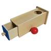 Montessori tárgyállandósági doboz, kék fiókkal - Játéktündér webáruház