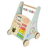 Fa járássegítő abakusszal és fejlesztő játékelemekkel, kék – Tanulás mozgás közben!