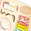 Fa járássegítő abakusszal és fejlesztő játékelemekkel, rózsaszín – Tanulás mozgás közben!