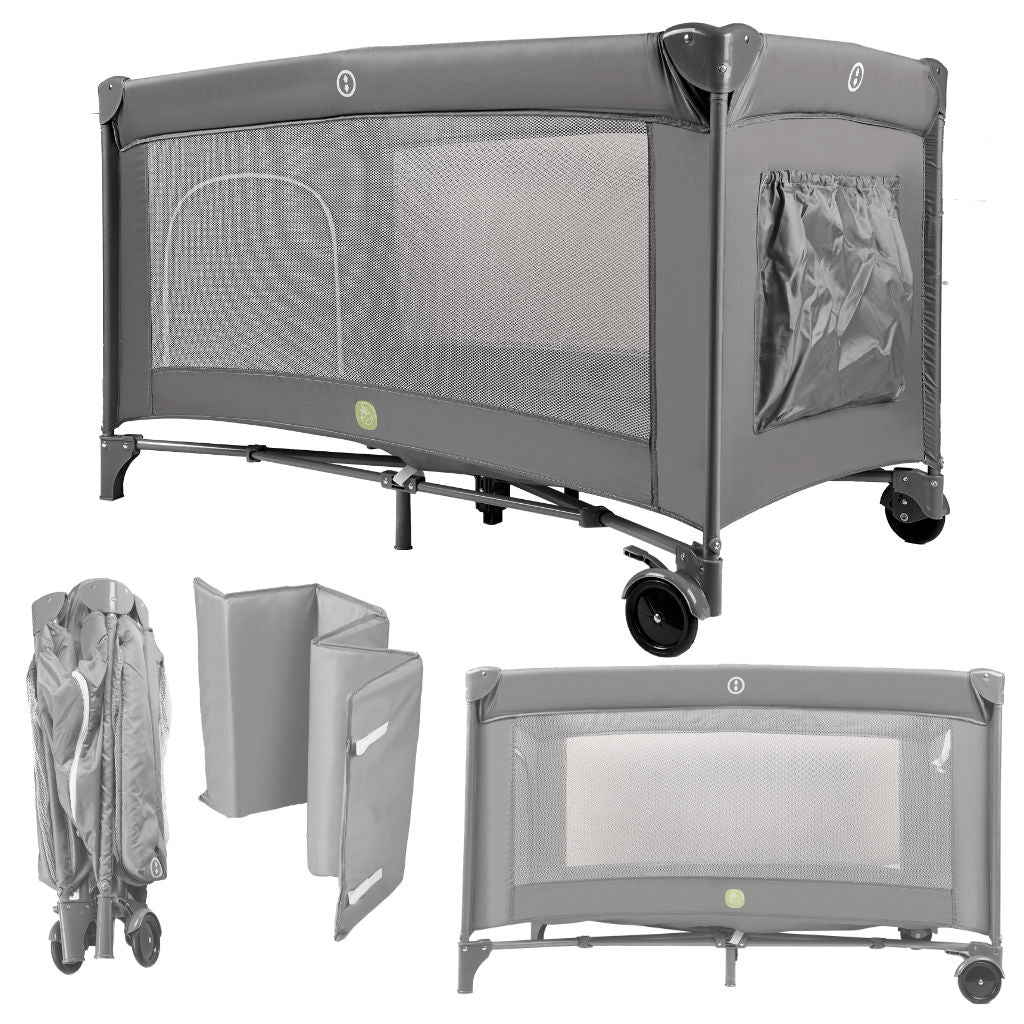 Összecsukható utazó kiságy 60x120 cm – matraccal, max. 15 kg