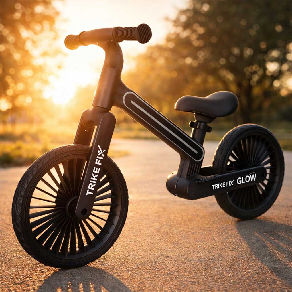 Trike Fix Glow cross-country bike LED black - Játéktündér webáruház