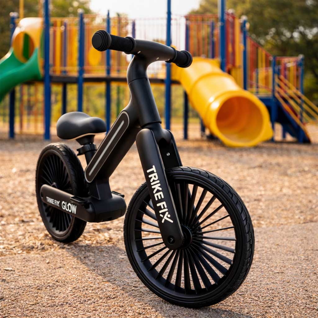 Trike Fix Glow cross-country bike LED black - Játéktündér webáruház