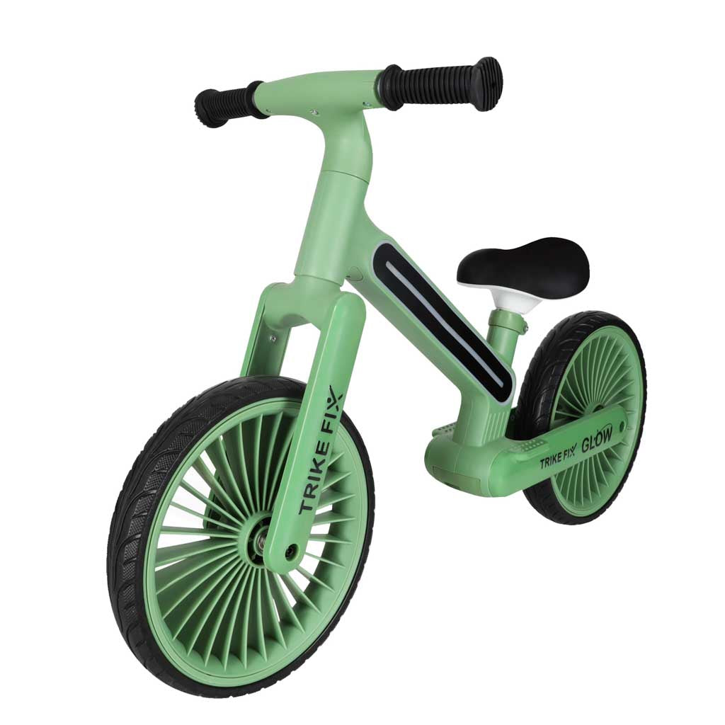 Trike Fix Glow cross-country bike LED green - Játéktündér webáruház