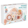 Fa zenélő asztalka gyerekeknek – hangszeres fejlesztő játék 1–3 éveseknek